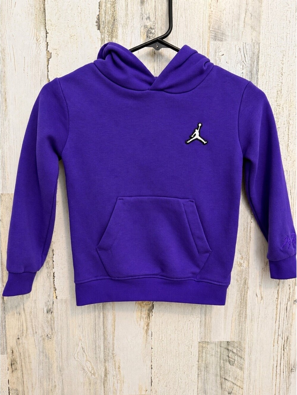 Jordan Toddler Boys Purple Hoodie 4T Pullover Jumpman Logo Sweatshirt